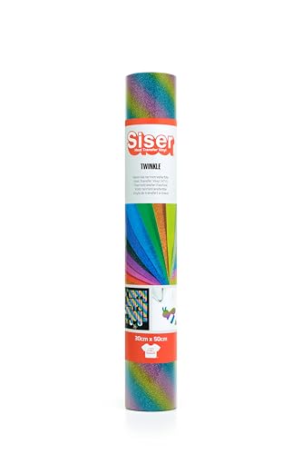 SISER 1FTW-RW-3050 Transferfolie zum Aufbügeln, Rainbow, 50 x 30 cm von SISER