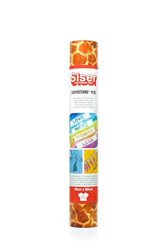 SISER Easypatterns Plus Wild Giraffe, 30 cm x 0,5 m, Transfer-Vinyl zum Aufbügeln, zum Aufbügeln für Kleidung, Accessoires und Heimtextilien, geeignet für Kinderkleidung. SISER Easypatterns Plus Wild Giraffe, 30 cm x 0,5 m, Transfer-Vinyl zum Aufbügeln, zum Aufbügeln für Kleidung, Accessoires und Heimtextilien, geeignet für Kinderkleidung. von SISER