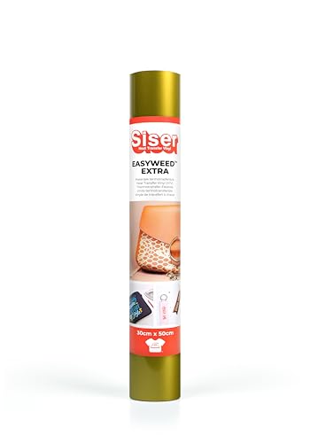 Siser® EasyWeed® Extra Gold, 30 cm x 0,5 m, Transfervinyl für Nylon, Leder, behandelte Textilien von SISER