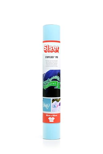 Siser 1FFLKPRO-PB-3050 Thermotransfer-Medium mit samtiger Flockoberfläche, Blassblau, 50 cm x 30 cm von SISER