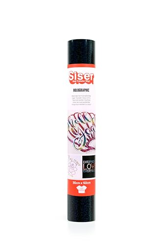 Siser 1FHOLO-BK-3050 Thermotransfer-Vinyl, Black, 50 x 30 cm Siser 1FHOLO-BK-3050 Thermotransfer-Vinyl, Black, 50 x 30 cm von SISER