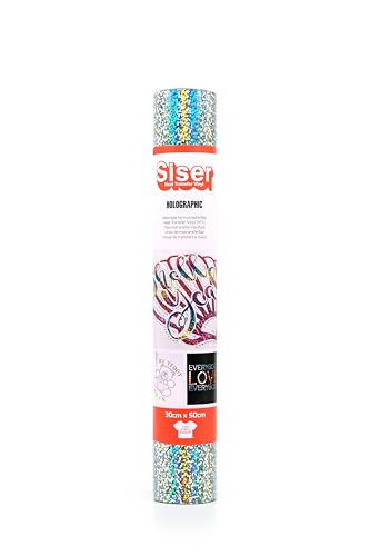 Siser 1FHOLO-SI-3050 Thermotransfer-Vinyl, Silver, 50 x 30 cm Siser 1FHOLO-SI-3050 Thermotransfer-Vinyl, Silver, 50 x 30 cm von SISER