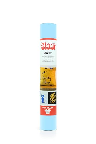 Siser® EasyWeed® Light Blue, 30cm x 1m, thermo-transferierbare Flexfolie zur Personalisierung von Stoffen, kreative Hobbys, zertifiziert nach VeganOk und Öko-Tex Standard 100 Klasse I Siser® EasyWeed® Light Blue, 30cm x 1m, thermo-transferierbare Flexfolie zur Personalisierung von Stoffen, kreative Hobbys, zertifiziert nach VeganOk und Öko-Tex Standard 100 Klasse I von SISER