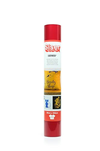 Siser® EasyWeed® Viva magenta, 30cm x 1m, thermo-transferierbare Flexfolie zur Personalisierung von Stoffen, kreative Hobbys, zertifiziert nach VeganOk und Öko-Tex Standard 100 Klasse I von SISER