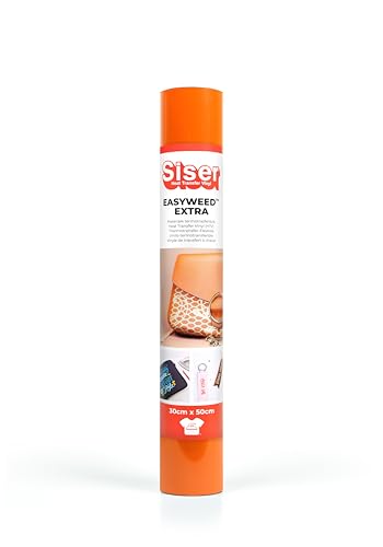 SISER 1FVDEN+AR-3050 Thermotransfer-Vinyl, Orange, 50 x 30 cm von SISER