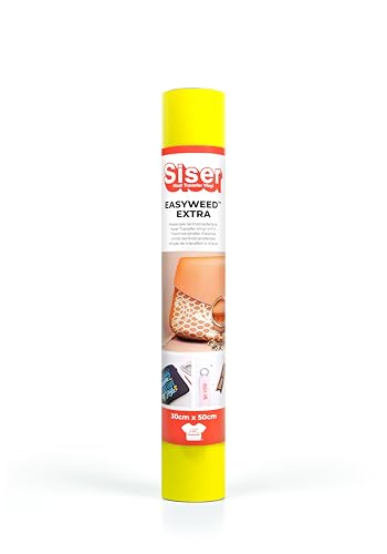 Siser 1FVDEN+GL-3050 Thermotransfer-Vinyl, Yellow Lemon, 50 x 30 cm von SISER