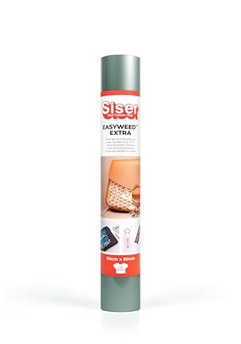 Siser 1FVDEN-AG-3050 Thermotransfer-Vinyl, silber/schwarz, 50 x 30 cm Siser 1FVDEN-AG-3050 Thermotransfer-Vinyl, silber/schwarz, 50 x 30 cm von SISER