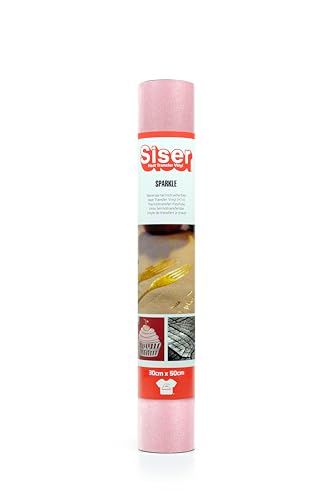 Siser Sparkle Pink Lemonade, 30cm x 0,5mt, Thermotransfer-Vinyl mitGlitzereffekt für Stoff, Bekleidung und Accessoires, Bastelartikel, leicht zu schneiden Siser Sparkle Pink Lemonade, 30cm x 0,5mt, Thermotransfer-Vinyl mitGlitzereffekt für Stoff, Bekleidung und Accessoires, Bastelartikel, leicht zu schneiden von SISER