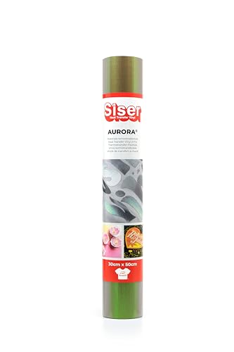 Siser Aurora - Thermovinyl Metallic Gold 30x50 cm, für Textiltransfers mit dem Schneideplotter|Schillerndes Finish. Applikation mit Transferpresse oder Bügeleisen Siser Aurora - Thermovinyl Metallic Gold 30x50 cm, für Textiltransfers mit dem Schneideplotter|Schillerndes Finish. Applikation mit Transferpresse oder Bügeleisen von SISER