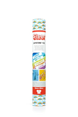 Siser Easypatterns PLUS Lucky Rainbow, 30cm x 0,5m, Thermotransfer Vinyl zur Personalisierung von Kleidung, Accessoires und Textilmöbel, Material für Bastelartikel, geeignet für Kinderkleidung Siser Easypatterns PLUS Lucky Rainbow, 30cm x 0,5m, Thermotransfer Vinyl zur Personalisierung von Kleidung, Accessoires und Textilmöbel, Material für Bastelartikel, geeignet für Kinderkleidung von SISER