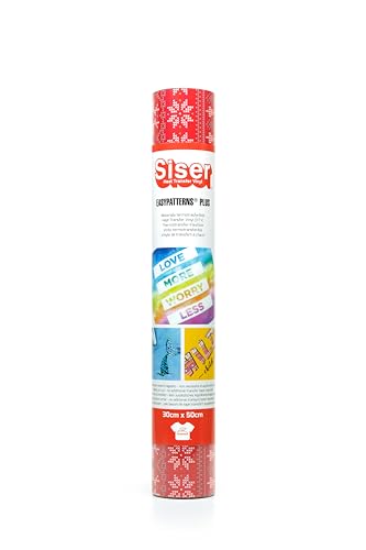 Siser Easypatterns PLUS Sweater Knit, 30cm x 0,5m, Thermotransfer Vinyl zur Personalisierung von Kleidung, Accessoires und Textilmöbel, Material für Bastelartikel, geeignet für Kinderkleidung von SISER