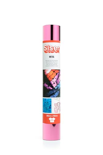 Siser Metal Pink, 30cm x 0,5mt, wärmeübertragbares Metallic Viny, für die individuelle Gestaltung von Stoffen, Kleidung und Accessoires, Bastelartikel, leicht zu schneiden Siser Metal Pink, 30cm x 0,5mt, wärmeübertragbares Metallic Viny, für die individuelle Gestaltung von Stoffen, Kleidung und Accessoires, Bastelartikel, leicht zu schneiden von SISER