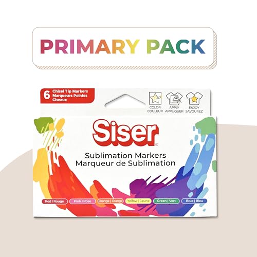 Siser® Sublimatic Marker - Grundpackung. Set mit 6 Markern für Bastelartikel. Vielseitig, einfach zu verwenden, kompatibel mit Juliet und Romeo Plottern via Markerhalter. Siser® Sublimatic Marker - Grundpackung. Set mit 6 Markern für Bastelartikel. Vielseitig, einfach zu verwenden, kompatibel mit Juliet und Romeo Plottern via Markerhalter. von SISER