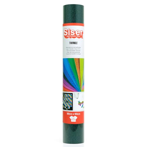 Siser Twinkle Marineblau, 30cm x 0,5m thermotransferierbare reflektierende Glitter-Vinylfolie zur individuellen Gestaltung von Stoffen, Kleidung und Accessoires, Bastelartikel, leicht zu schneiden Siser Twinkle Marineblau, 30cm x 0,5m thermotransferierbare reflektierende Glitter-Vinylfolie zur individuellen Gestaltung von Stoffen, Kleidung und Accessoires, Bastelartikel, leicht zu schneiden von SISER
