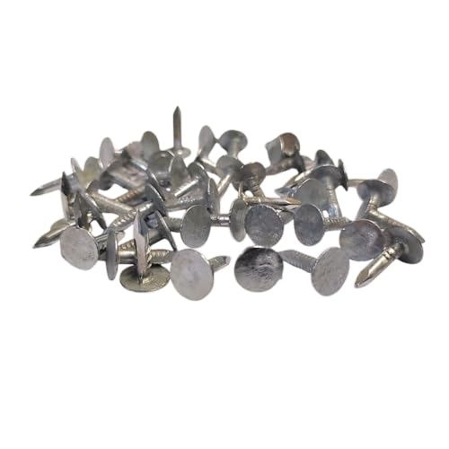 Clout Nail 15 mm verzinkte Dachschuppen Filz Schlagkopfnägel für Heimwerker, Handwerk und Holzbearbeitung, 100 g Clout Nail 15 mm verzinkte Dachschuppen Filz Schlagkopfnägel für Heimwerker, Handwerk und Holzbearbeitung, 100 g von SISI UK
