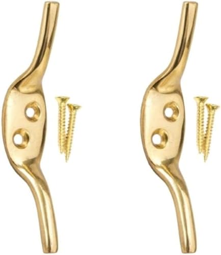 SISI UK Massives Messing 7,6 cm Kleat Haken 2 Stück Blind Klampe Haken Vorhang Klammern Haken Blind Kordel Haken Bootsseil Wäscheleine Kordel Stollenhaken Schwerlast Metall Anhänger Seil Raffhalter SISI UK Massives Messing 7,6 cm Kleat Haken 2 Stück Blind Klampe Haken Vorhang Klammern Haken Blind Kordel Haken Bootsseil Wäscheleine Kordel Stollenhaken Schwerlast Metall Anhänger Seil Raffhalter von SISI UK