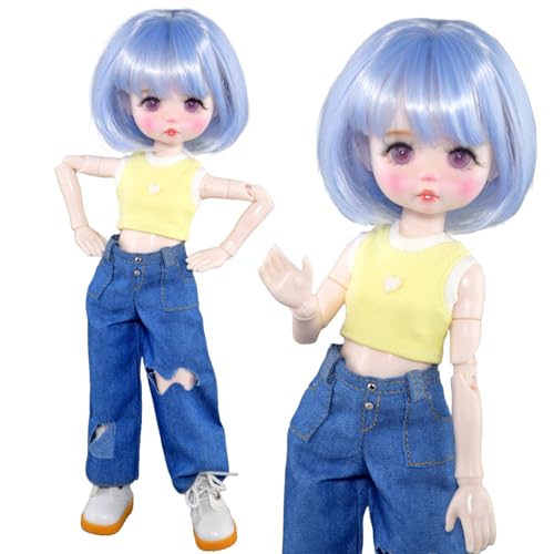 SISON BENNE 1/6 BJD Puppe Handgemalt 12 Zoll Kugel Gelenkte SD Puppen mit Mode Kleidung (Sylvia(Hair A#)) von SISON BENNE