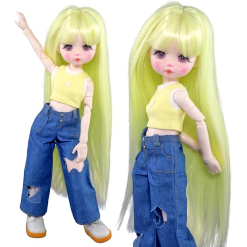 SISON BENNE 1/6 BJD Puppe Handgemalt 12 Zoll Kugel Gelenkte SD Puppen mit Mode Kleidung (Sylvia(Hair C#)) von SISON BENNE