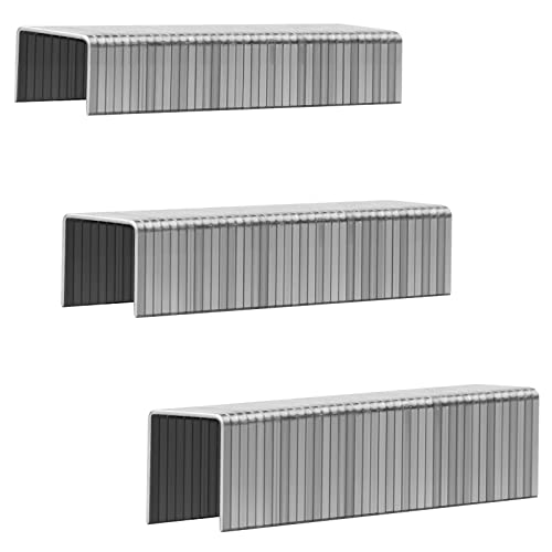 SITLDY Robuste T50-Edelstahl-Heftklammern, 1000 Stück, 3 Größen für Tacker, beinhaltet: 5/16 Zoll, 3/8 Zoll, 1/2 Zoll Sortiment, Kombi-Set (1000) von SITLDY