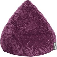 SITTING POINT Beanbag Fluffy L Sitzsack aubergine von SITTING POINT