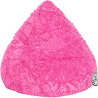 SITTING POINT Beanbag Fluffy L Sitzsack pink von SITTING POINT