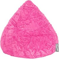SITTING POINT Beanbag Fluffy XL Sitzsack pink von SITTING POINT