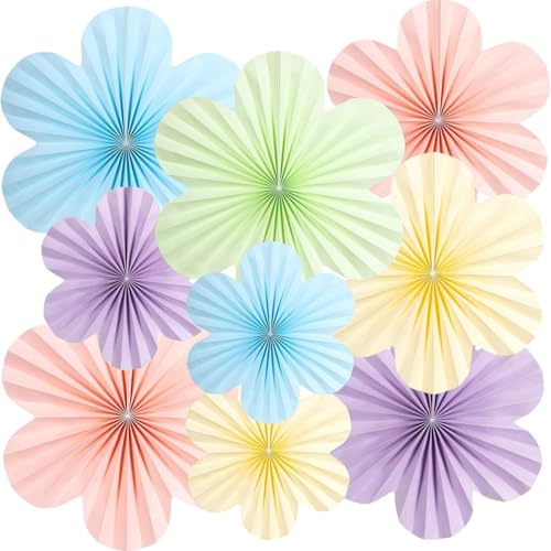 SIXHAOBU 9 Stück Papierblumen zum Aufhängen, Papier geburtstagskranz Party Deko Set, Papierfächer Papierblumen Deko für Hochzeit Geburtstag Tischdeko Classroom Baby Shower Fasching Deko SIXHAOBU 9 Stück Papierblumen zum Aufhängen, Papier geburtstagskranz Party Deko Set, Papierfächer Papierblumen Deko für Hochzeit Geburtstag Tischdeko Classroom Baby Shower Fasching Deko von SIXHAOBU