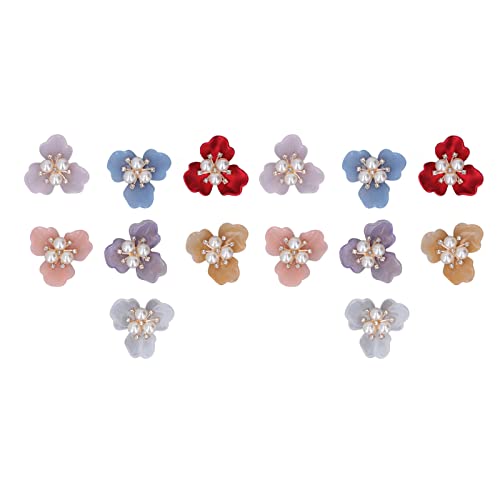 Exquisite Perlenpickel Widerstand Flacher Rücken Flach Flach für 14pcs Wäschestifte für die Harzhochzeitskugelzeremonie in Blau Blauem Plastik von SIXRUN