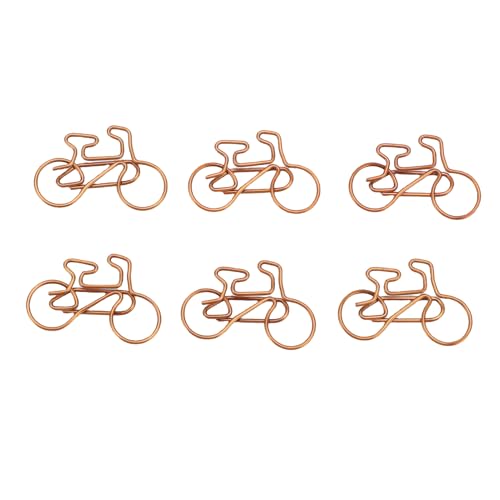 SIXRUN 100 Stück Fahrrad-Form Papierclip Eisen Papierklammern Dekorative Büroklammern mit Klarsichtbox für Büro, Schule SIXRUN 100 Stück Fahrrad-Form Papierclip Eisen Papierklammern Dekorative Büroklammern mit Klarsichtbox für Büro, Schule von SIXRUN
