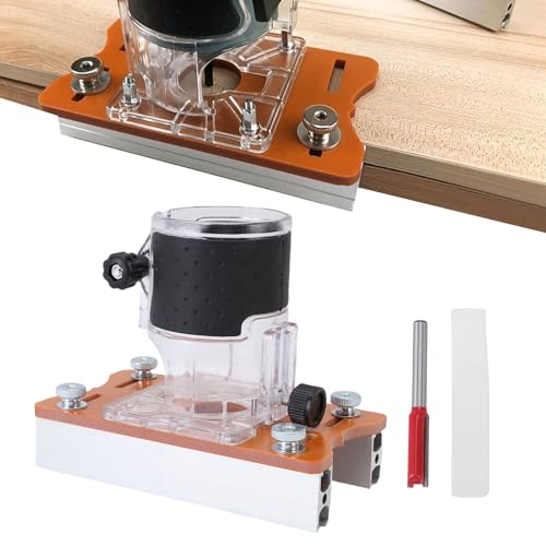 SIXRUN 2-in-1 Kompaktes Holzschneider-Fräser-Grundplatte, Einstellbarer Plattenstärke, für Trimmer mit 65mm Innendurchmesser SIXRUN 2-in-1 Kompaktes Holzschneider-Fräser-Grundplatte, Einstellbarer Plattenstärke, für Trimmer mit 65mm Innendurchmesser von SIXRUN
