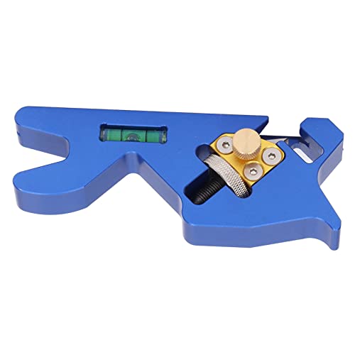 SIXRUN Holzkammplan 45 ° Eck -Schwebeschwebe mit Blasenspiegel, Handschneidwerkzeug, Aluminiumlegierung, Blau von SIXRUN