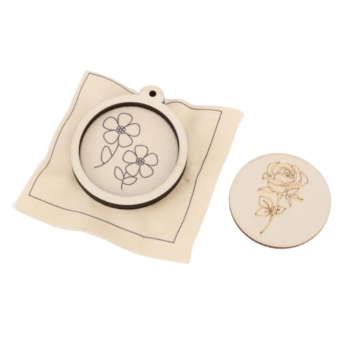 SIXRUN Kleiner Ring Winziger Stickrahmen mit Schlüsselanhänger für Ohrring Anhänger, mit Metallschlüsselanhänger und Quasten SIXRUN Kleiner Ring Winziger Stickrahmen mit Schlüsselanhänger für Ohrring Anhänger, mit Metallschlüsselanhänger und Quasten von SIXRUN