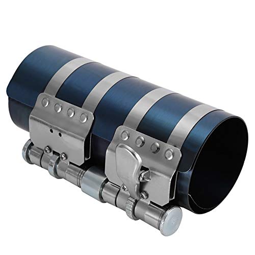 SIXRUN Motor-Kolbenring-Kompressor-Werkzeug-Einbauwerkzeug, 53–175 Mm, 3 Zoll Ratsche, Blau und Silberfarben, 3-Zoll-Kolbenring-Kompressor (6 Zoll) von SIXRUN