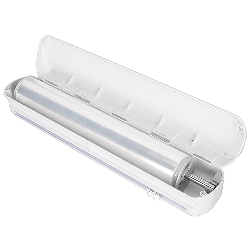 SIXRUN Plastikfolgerspender, Cutter mit Magnetischem Saug, Modisches Design, Bequemer Aufbewahrung für Haftfilm, Aluminiumfolie, Pergamentpapier von SIXRUN