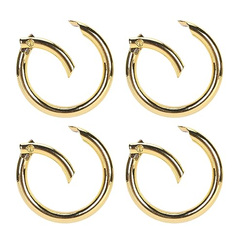 SIXRUN Rundkarabiner, 20 Prozent Feder O Ringe 1,61 Zoll Durchmesser 0,2 Zoll Dicker Starker Kupferfederschnallen (GOLD) von SIXRUN