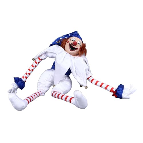 SIXRUN Seltsame Clown -Puppendekoration für Halloween -Feierlichkeiten, Schreckliche Verzierung für Türaufhängung, Lebendige Farben für die Festliche Atmosphäre SIXRUN Seltsame Clown -Puppendekoration für Halloween -Feierlichkeiten, Schreckliche Verzierung für Türaufhängung, Lebendige Farben für die Festliche Atmosphäre von SIXRUN