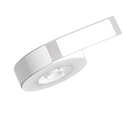 SIXRUN Thermo-Etikett Gegen den Drucker Wasserdichtes Etikett für den Hausorganisator 12 * 40 Mm-60 Spaziergang für Marklife P11 / P12 / P15 und D30 / D25 / / Q30SQ31, Weiß, Blau, Gelb, Rosa (WHITE) von SIXRUN