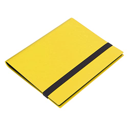 Sammlung von Hochtransparenzfarben Hochtransparente Lageralbum Cover für die Speicherung von Spielkarten für Kartenliebhaber (Gelb 20 Seiten) von SIXRUN