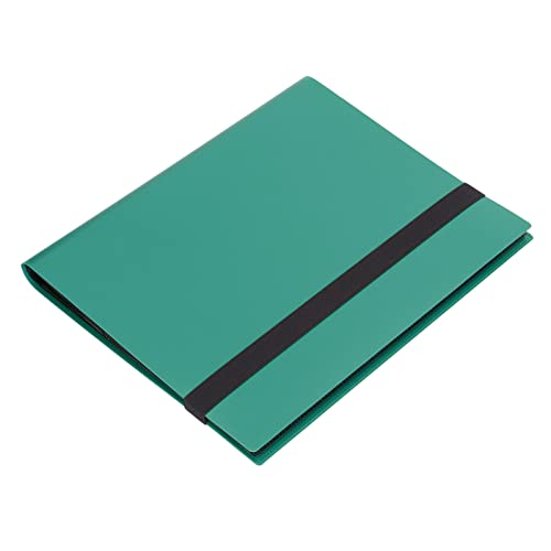 Sammlung von Hochtransparenzfarben Hochtransparente Lageralbum Cover für die Speicherung von Spielkarten für Kartenliebhaber (Grün 20 Seiten) von SIXRUN