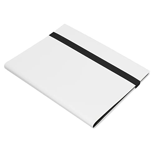 Sammlung von Hochtransparenzfarben Hochtransparente Lageralbum Cover für die Speicherung von Spielkarten für Kartenliebhaber (Weiß 20 Seiten) von SIXRUN