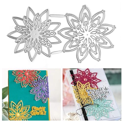 SIYINGSAERY 2 Stück Blumen-Stanzformen Stanzschablone Blume Geburtstag Hochzeit Stanzformen Prägeschablone Blumen Cutting Dies Flower Stanzformen Stempel für DIY, Scrapbooking, Fotoalbum SIYINGSAERY 2 Stück Blumen-Stanzformen Stanzschablone Blume Geburtstag Hochzeit Stanzformen Prägeschablone Blumen Cutting Dies Flower Stanzformen Stempel für DIY, Scrapbooking, Fotoalbum von SIYINGSAERY