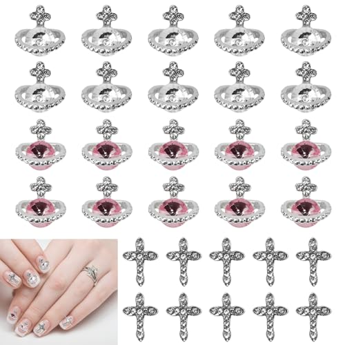 SIYINGSAERY 30 Stück 3D Nagel Charms Planet Nail Art Charms Nagelschmuck Set Silber Weiß Rosa Nagel Zubehör Set Nail Art Zubehör Set Nagel Zubehör Nageldesign für Frauen Nagel Dekoration SIYINGSAERY 30 Stück 3D Nagel Charms Planet Nail Art Charms Nagelschmuck Set Silber Weiß Rosa Nagel Zubehör Set Nail Art Zubehör Set Nagel Zubehör Nageldesign für Frauen Nagel Dekoration von SIYINGSAERY