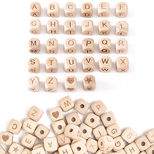 SIYINGSAERY 90 Stück Holzperlen Buchstaben 12mm Holzbuchstaben Perlen Würfel Holzperlen A-Z Alphabet Buchstabenwürfel Holz Buchstaben Perlen Holzbuchstabenperlen für DIY Armband Schmuck SIYINGSAERY 90 Stück Holzperlen Buchstaben 12mm Holzbuchstaben Perlen Würfel Holzperlen A-Z Alphabet Buchstabenwürfel Holz Buchstaben Perlen Holzbuchstabenperlen für DIY Armband Schmuck von SIYINGSAERY