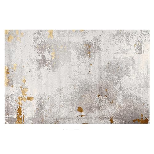 Kurzflor Teppich,Waschbare Kurzflor,Schlafzimmer Teppiche Weich Esszimmer Wohnzimmer Teppich Waschbar Rutschfest Teppiche Langlebig und Pflegeleicht für Badezimmer Esszimmer Flur(Size:160*230(CM)) von SJASD