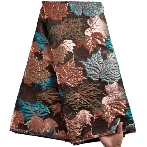 SJD LACE Afrikanischer Spitzenstoff, 4,5 m, nigerianische Ahornblätter, Stickerei, Vergoldung, Netzstoff, Spitzenstoff für Hochzeit, Party, Nähen SJD LACE Afrikanischer Spitzenstoff, 4,5 m, nigerianische Ahornblätter, Stickerei, Vergoldung, Netzstoff, Spitzenstoff für Hochzeit, Party, Nähen von SJD LACE