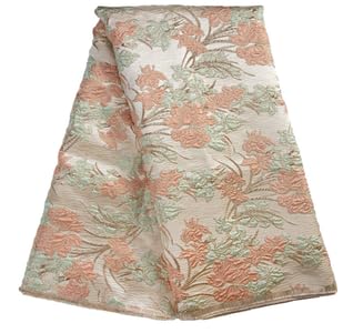 SJD LACE Afrikanischer Spitzenstoff, 4,5 m, nigerianische Blumenstickerei, Vergoldung, Netzstoff, Spitzenstoff für Hochzeit/Party/tägliches Nähen SJD LACE Afrikanischer Spitzenstoff, 4,5 m, nigerianische Blumenstickerei, Vergoldung, Netzstoff, Spitzenstoff für Hochzeit/Party/tägliches Nähen von SJD LACE