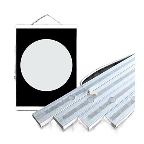 SJHFKDK Bilderrahmen, Picture Frame 21-70 cm Gemälderahmen Magnetische Holz Hanger Holz Bilderrahmen Malerei-Leinwand Rahmen Leinwand Rand Kunst Hanger(White MDF,70cm) von SJHFKDK