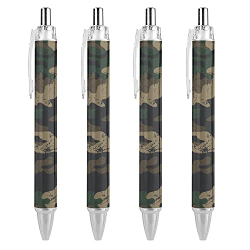 Camo Camouflage Kugelschreiber Glatte Schriften 0,5 mm Schwarze Tinte Einziehbarer Kugelschreiber Arbeit Kugelschreiber Tintenroller Für Büro Business Student 4 stücke Camo Camouflage Kugelschreiber Glatte Schriften 0,5 mm Schwarze Tinte Einziehbarer Kugelschreiber Arbeit Kugelschreiber Tintenroller Für Büro Business Student 4 stücke von SJOAOAA