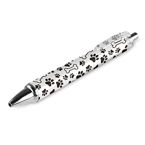 Kugelschreiber mit Hundepfote und Schleife, glattes Schreiben, 0,5 mm, schwarze Tinte, einziehbarer Kugelschreiber, Arbeitskugelschreiber, Tintenroller für Büro, Geschäft, Studenten, 4 Stück Kugelschreiber mit Hundepfote und Schleife, glattes Schreiben, 0,5 mm, schwarze Tinte, einziehbarer Kugelschreiber, Arbeitskugelschreiber, Tintenroller für Büro, Geschäft, Studenten, 4 Stück von SJOAOAA