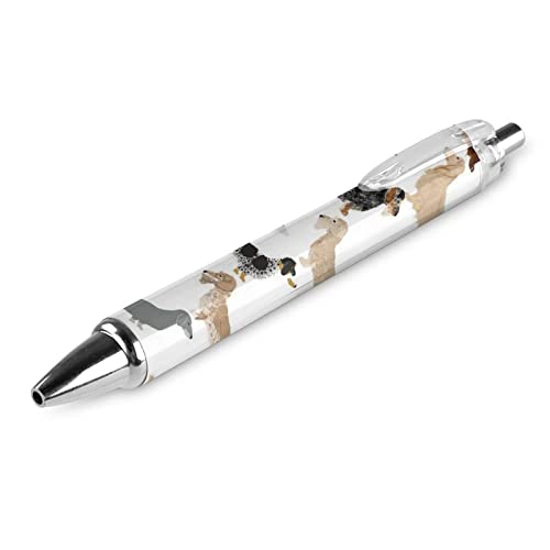 SJOAOAA Kugelschreiber mit Dackel-Motiv, glattes Schreiben, schwarze Tinte, Kugelschreiber für Büro, Schule, 4 Stück, Einheitsgröße, siehe abbildung SJOAOAA Kugelschreiber mit Dackel-Motiv, glattes Schreiben, schwarze Tinte, Kugelschreiber für Büro, Schule, 4 Stück, Einheitsgröße, siehe abbildung von SJOAOAA
